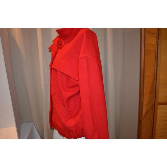 Vintage Woolrich Red Wool Bomber Varsity Jacket - Picture 4 of 6